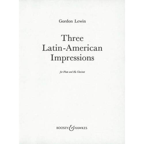 Three Latin American Impressions Flute And Clarinet (Softcover Book)
