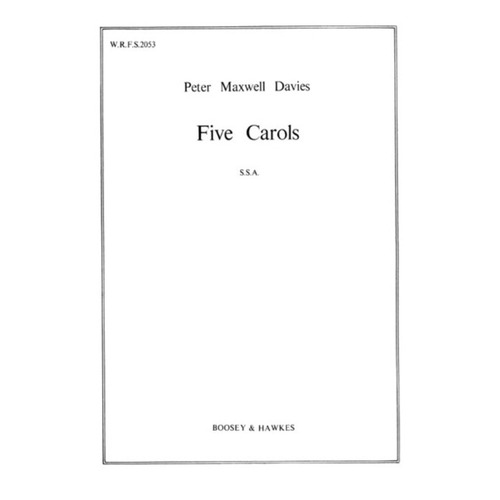Five 5 Carols SSA A Cappella
