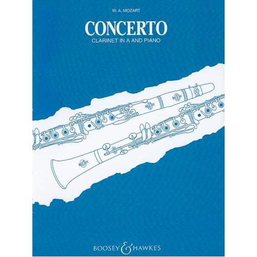 Mozart - Concerto A Major K 622 A Clarinet/Piano (Softcover Book)