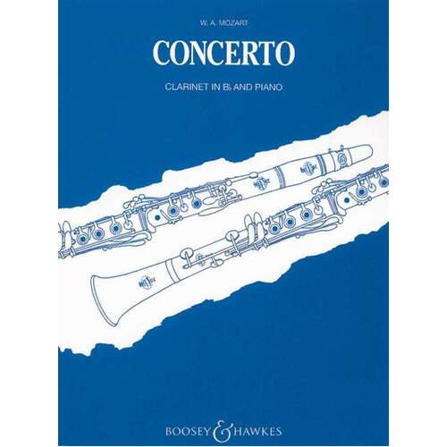 Mozart - Concerto A Major K 622 B Flat Clarinet/Piano (Softcover Book)