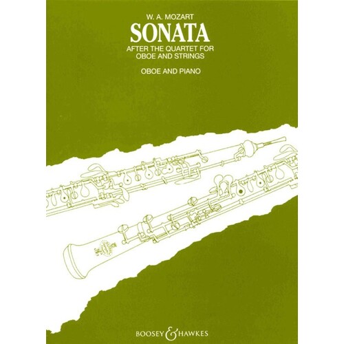 Mozart - Sonata After Oboe Quartet K370 Oboe/Piano (Softcover Book)