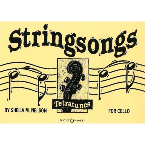 Stringsongs Pupil Cello Book by Sheila Mary Nelson, 24 Pages, Boosey & Hawkes