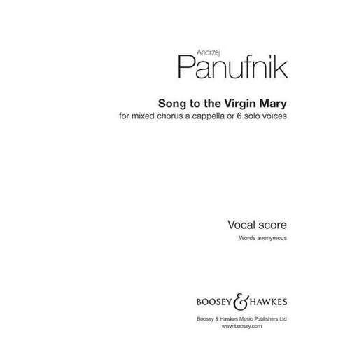 Panufnik - Song To Virgin Mary SATB A Cappella (Softcover Book)