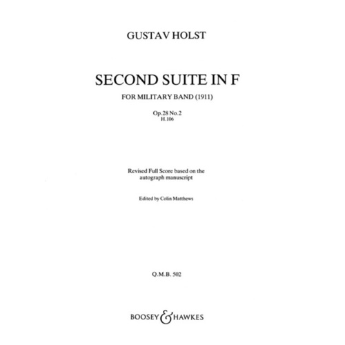 Second Suite In F Revised Concert Band Fsc Book