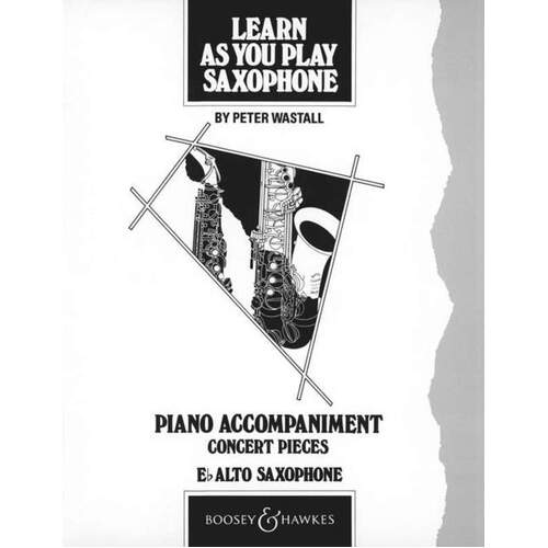 Learn As You Play Piano Acc Alto Sax (Softcover Book)