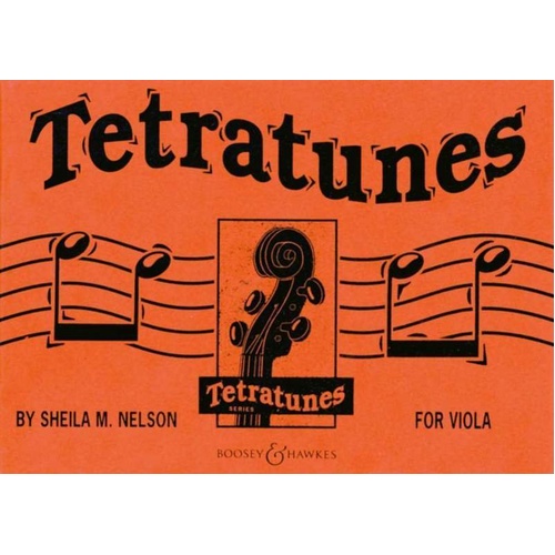 Tetratunes for Viola by Sheila Nelson, Boosey & Hawkes, 32 Pages, String Teaching Materials