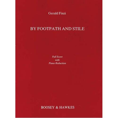By Footpath And Stile Baritone And Piano Red Sc Book