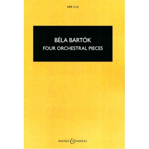 Bartok - 4 Orchestral Pieces Study Score Book
