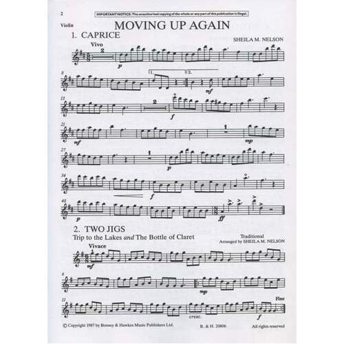 Moving Up Again Violin Part (Softcover Book)