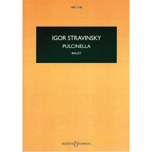 Stravinsky - Pulcinella Study Score Book