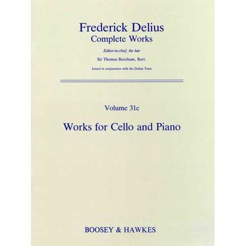 Works For Cello And Piano Book