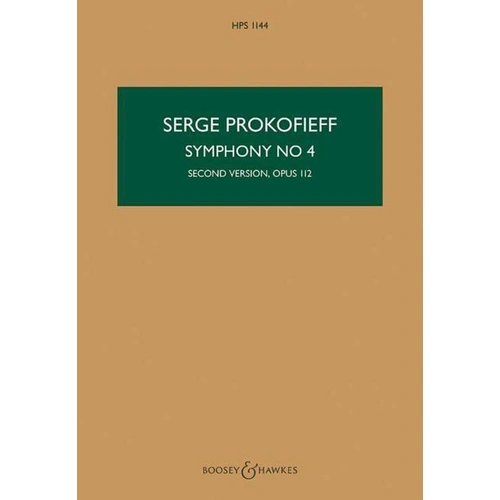Prokofieff Symphony No. 4 Second Version Op. 112 Study Score - 252 Pages