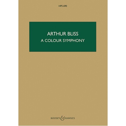 Bliss - A Colour Symphony Study Score Book