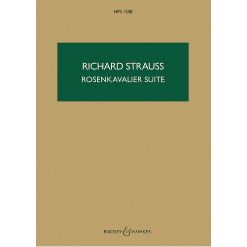 Strauss - Der Rosenkavalier Suite Study Score Book