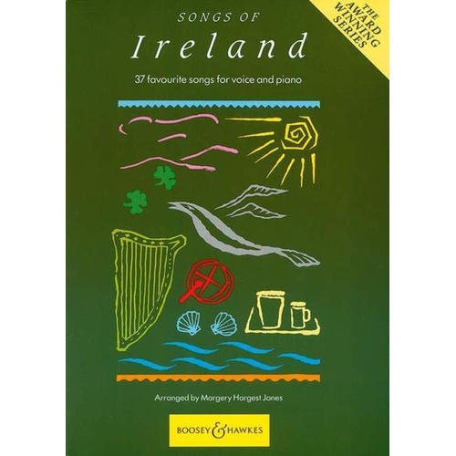 Songs of Ireland for Voice and Piano by Margery Hargest Jones, 88 Pages, Boosey & Hawkes