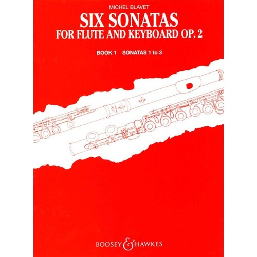 Blavet - 6 Sonatas Op 2 Book 1 No 1-3 Flute/Piano (Softcover Book)