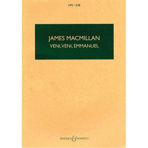 Macmillan - Veni Veni Emmanu Study Score Book