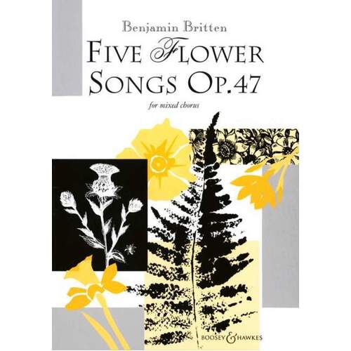 Britten - 5 Flower Songs Op 47 SATB A Cappella (Softcover Book)
