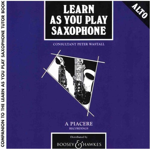 Learn As You Play Alto Sax 2 CD Set (CD Only) Book