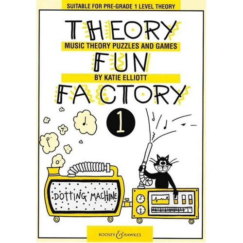 Theory Fun Factory 1 by Katie Elliott - 32 Pages Music Theory Puzzles and Games for Instrumentalists and Pianists