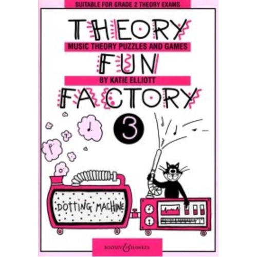 Theory Fun Factory 3 by Boosey & Hawkes, 32 Pages, Music Theory Puzzles and Games for Instrumentalists and Pianists