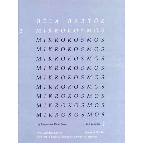 Bartok - Mikrokosmos Vol 1 Blue Book