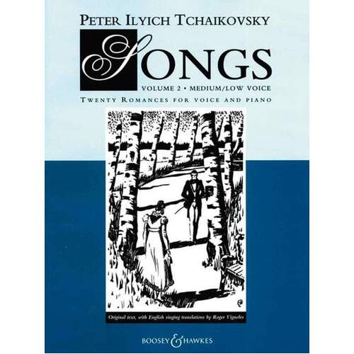 Tchaikovsky - Songs Vol 2 Medium/Low Voice (Softcover Book)
