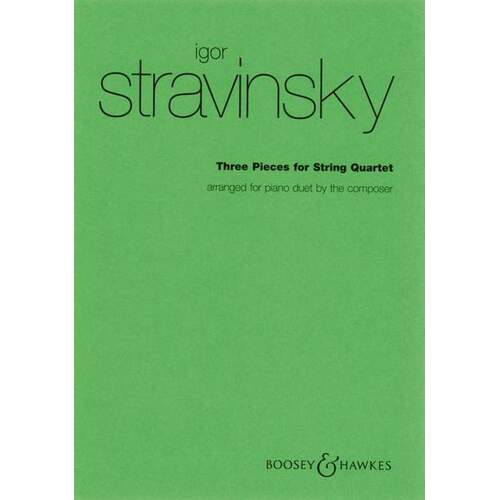 3 Pieces Str Qrt Piano Book