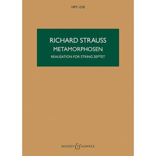 Strauss - Metamorphosen String Septet Study Score Book