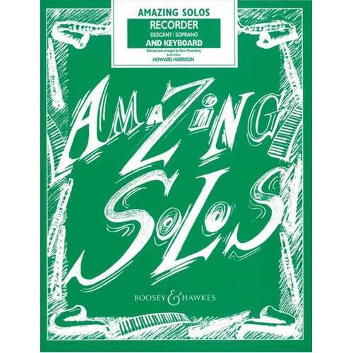 Amazing Solos For Descant Recorder/Piano (Softcover Book)