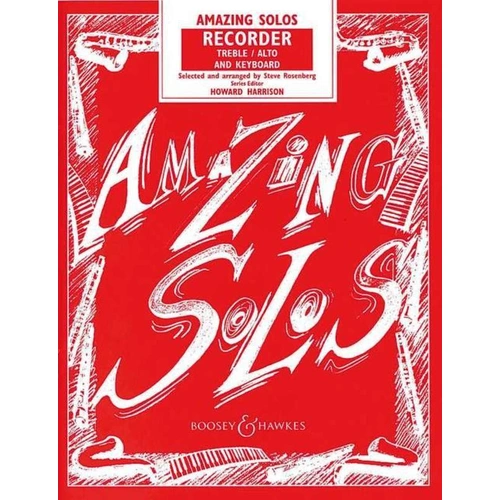 Amazing Solos Treble Recorder Collection by Howard Harrison, 60 Pages, Boosey & Hawkes