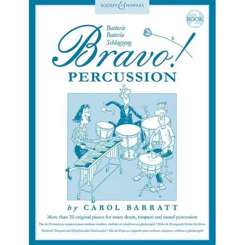 Bravo! Percussion Book 2 by Carol Barratt for Tuned Percussion - 70 Pages