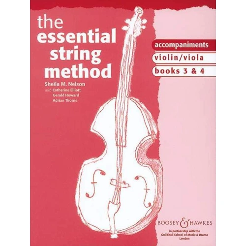 Essential String Method Violin/Viola Piano Accompaniment Books 3 & 4 by Sheila Nelson