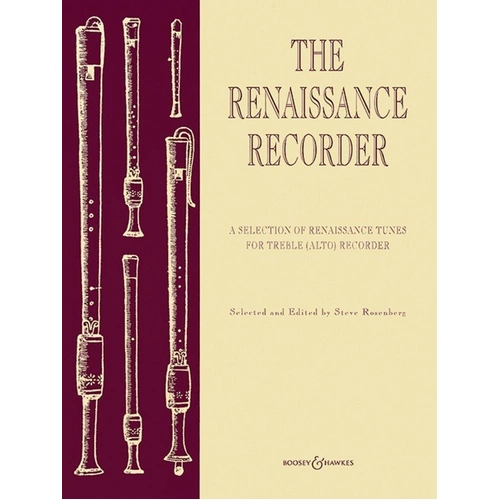 Renaissance Recorder Album for Treble Recorder with Keyboard Accompaniment, Edited by Steve Rosenburg, 56 Pages, Boosey & Hawkes