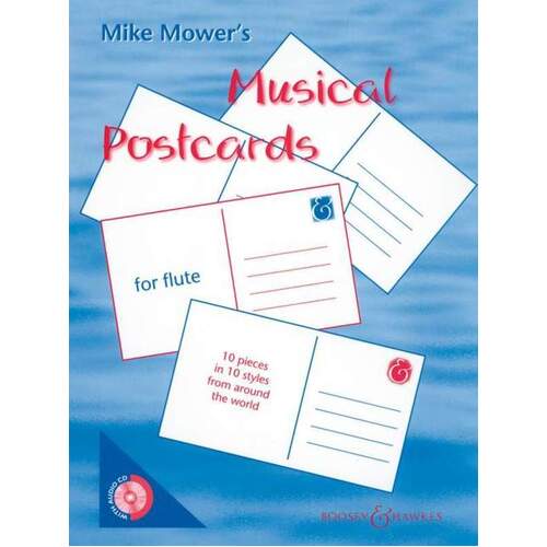 Musical Postcards Flute Softcover Book/CD