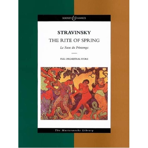 Rite of Spring Full Score by Igor Stravinsky, Boosey & Hawkes, Orchestra, Study Score, 154 Pages