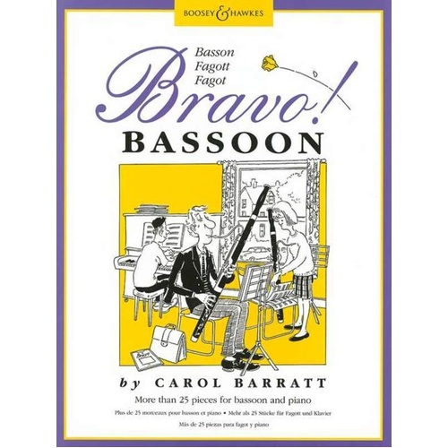 Bravo! Bassoon for Bassoon/Piano by Carol Barratt, Boosey & Hawkes, 50 Pages