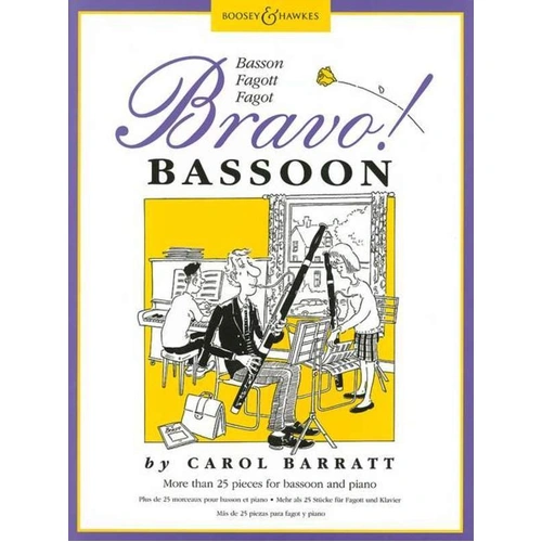 Bravo! Bassoon for Bassoon/Piano by Carol Barratt, Boosey & Hawkes, 50 Pages