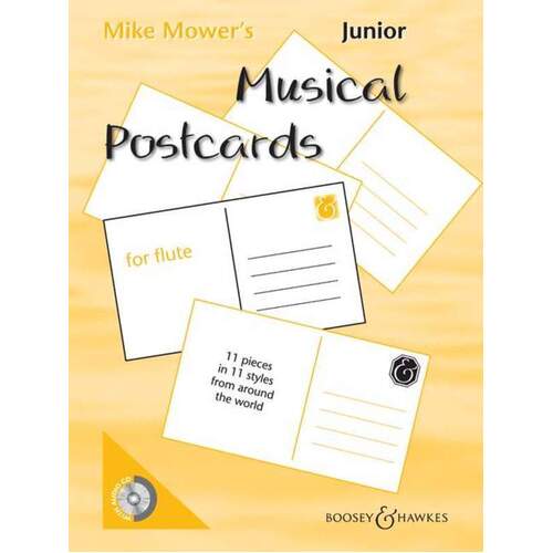 Junior Musical Postcards Flute Softcover Book/CD