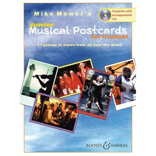 Junior Musical Postcards for Trumpet BK/CD by Mike Mower