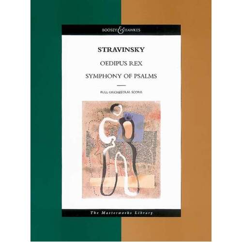 Oedipus Rex And Symphony Of Psalms Full Sc (Music Score) Book