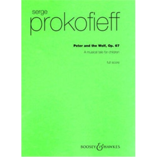Peter And The Wolf Op 67 (Full Score) (Softcover Book)
