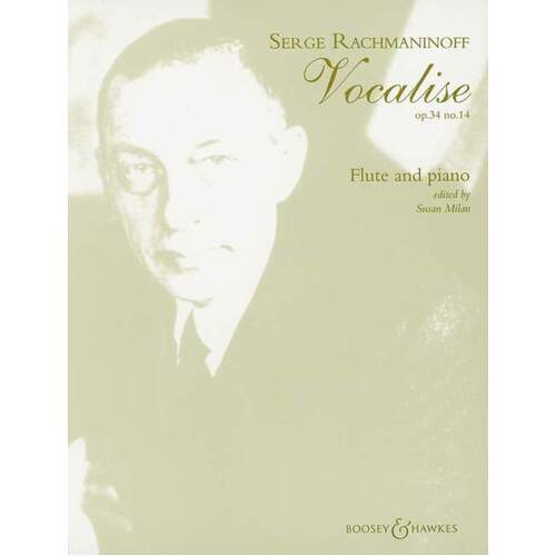 Rachmaninoff - Vocalise Op 34 Flute/Piano (Softcover Book)