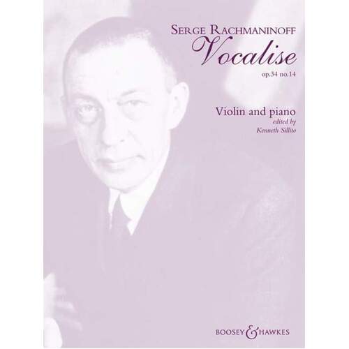 Rachmaninoff - Vocalise Op 34 Violin/Piano (Softcover Book)