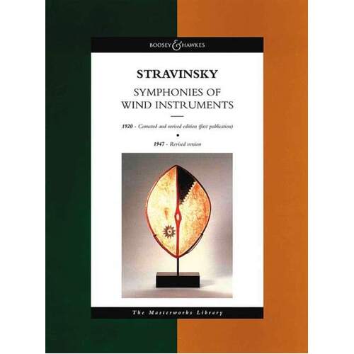 Symphonies Of Wind Instruments 1920 1947 Full Sc (Music Score) Book