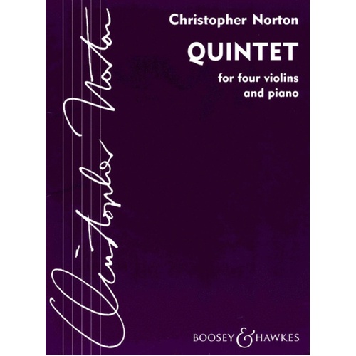 Quintet 4 Violin Piano Book