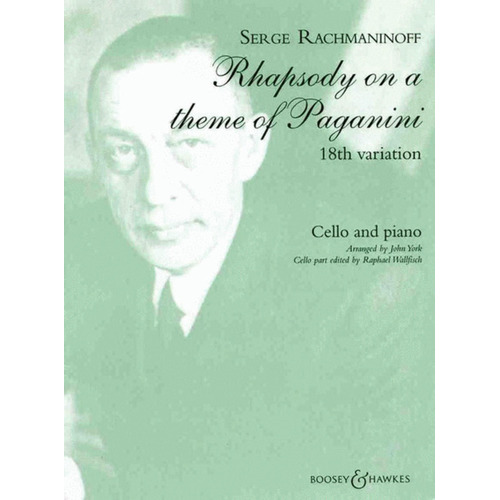 Theme Paganini Vc/Piano Book