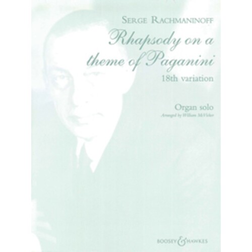 Rhapsody On A Theme Of Paganini Organ Book