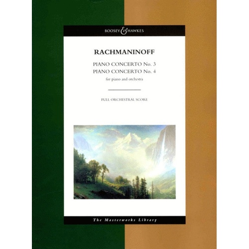 Piano Concertos 3 And 4 Full Sc Masterworks Book