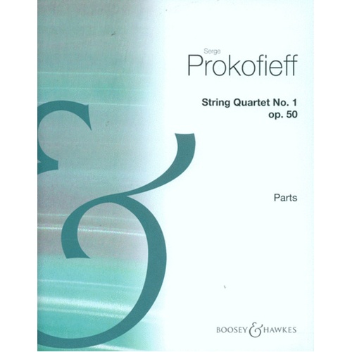 Prokofieff - String Quartet No 1 B Flat Minor Parts (Set Of Parts) Book